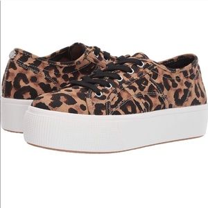 Steve Madden Emmi Leopard Platform Sneakers 6.5